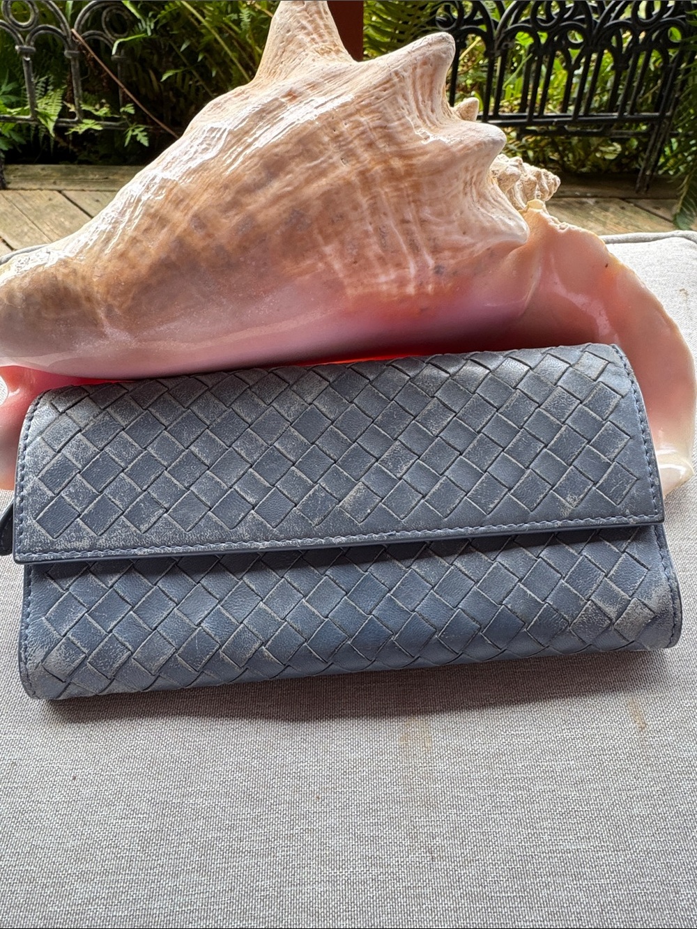 Bottega Vaneta Gray Long Wallet